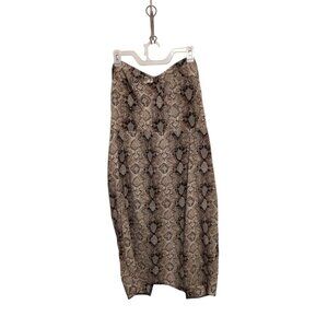 Pretty Little Thing Midi Sheath Dress Womens Plus 1X Snake Print Sleeveless